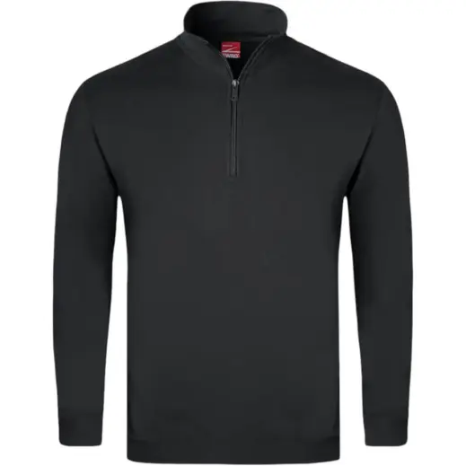 FWRD Quarter Zip Sweater Black Front
